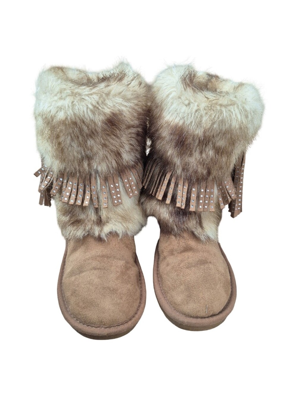 Justice Womens Size 6 Faux Fur Boors